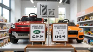 tric ride-on vehicle.