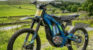 Visual guide displaying the adjustable speed limiter and hydraulic disc brake safety features for young riders.
